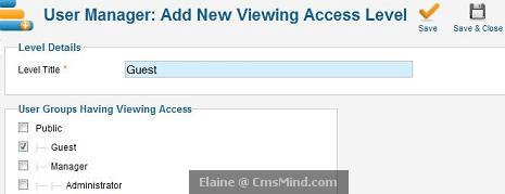 user_viewing Easy steps to create guest only access to menus and modules